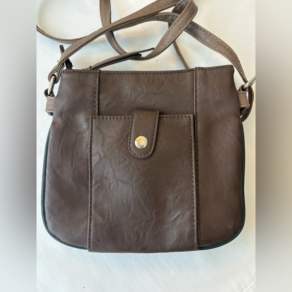 Rosetti Dark Brown Crossbody Bag with Black Trim - Picture 2 of 7
